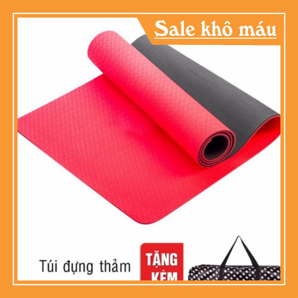 THẢM TẬP YOGA CAO CẤP 2 LỚP 6MM ( KHÔNG KÈM TÚI)