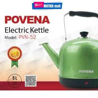 Ấm đun nước,ấm đun Povena PVN-52 nước sôi nhanh chóng,inox không gỉ,bảo hành 12 tháng