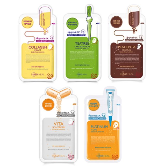 Mặt Nạ Nhau Thai Cừu Phục Hồi Da Mediheal Placenta Revital Essential Mask Ex 24Ml