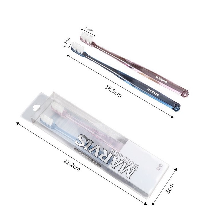 [HÀ NỘI] Set 02 bàn chải Marvis Cushion Clean công nghệ tạo bọt kem siêu mịn