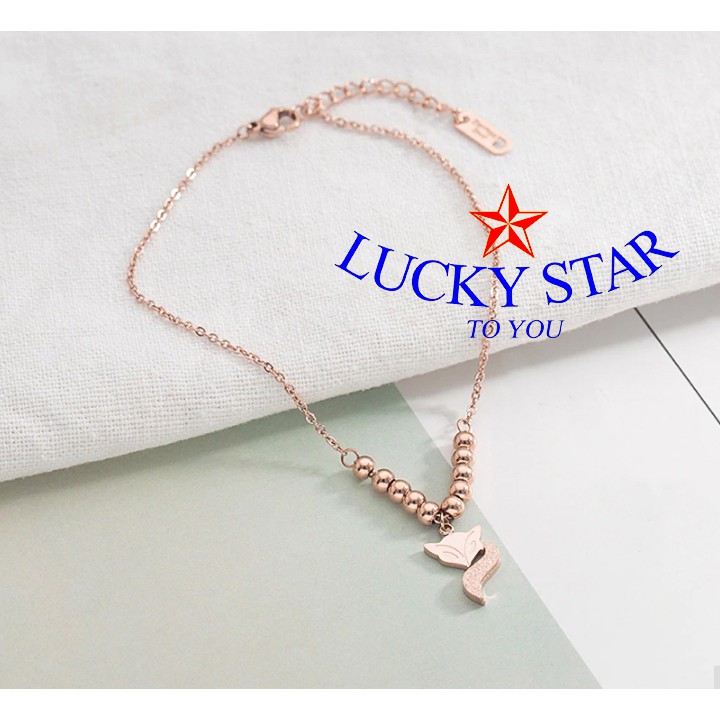 Lắc chân cáo hồ ly hạt bi trong nhỏ gợi cảm quyến rũ