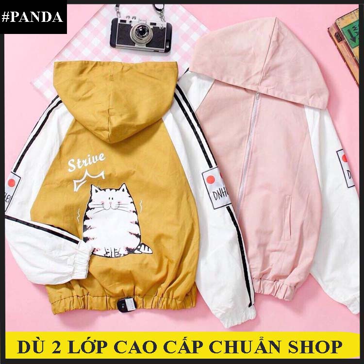 ÁO KHOÁC DÙ TEEN MÈO Ú XINH XINH - Kèm hình thật, chất lượng tốt và giá rẻ TN18, Mua liền