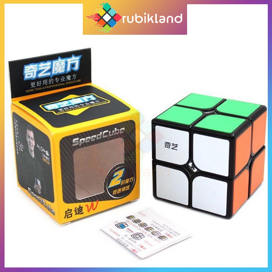 Rubik 2x2 QiYi QiDi Rubic 2 Tầng 2x2x2 Viền Đen Đồ Chơi Trí Tuệ