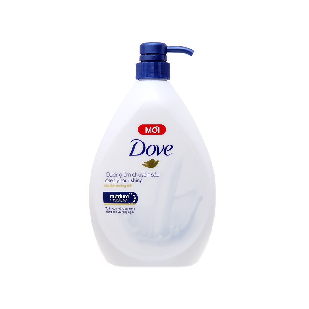 DOVE sữa tắm dưỡng ẩm chuyên sâu 530g+ tặng kèm sữa tắm Dove 120g