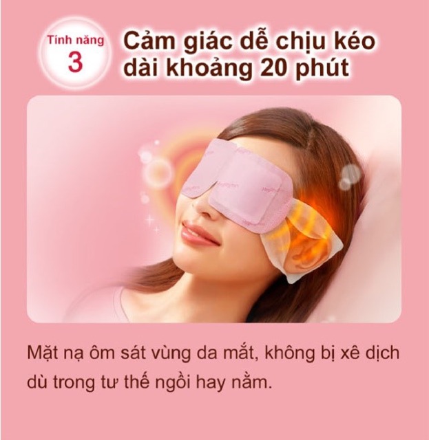 Mặt Nạ Xông Hơi Nóng Thư Giãn Cho Vùng Mắt MegRhythm Steam Eye Mask (Hộp 5 Miếng) | Thế Giới Skin Care