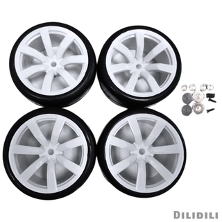 Set 4 Bánh Xe Đồ Chơi Điều Khiển Từ Xa Wpl D12 1: 10 63mm