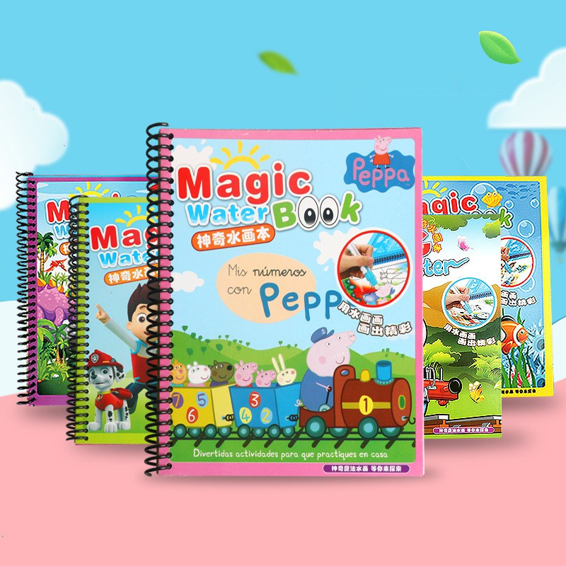 Sách Nuớc Tô Màu Ma Thuật Hình Heo Peppa