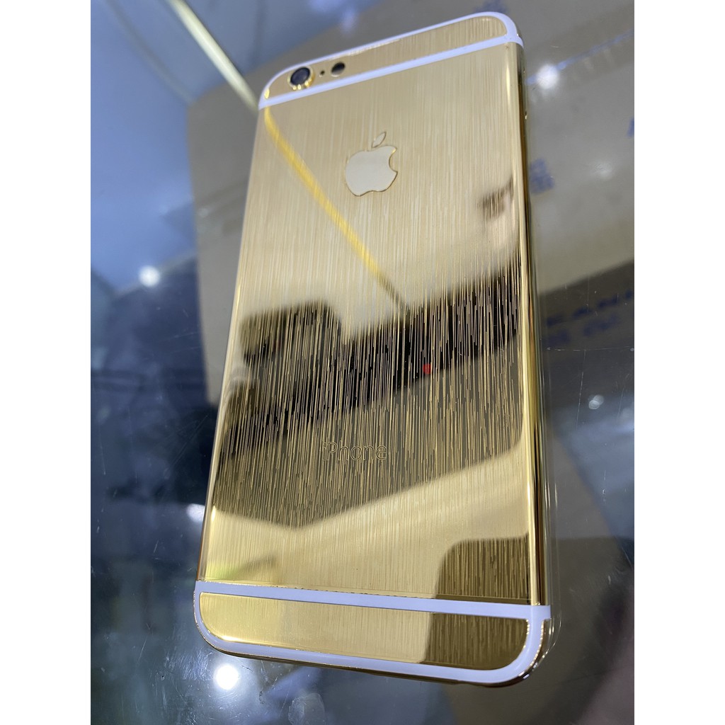 Vỏ iphone 6g mạ vàng gold24k cao cấp full phím