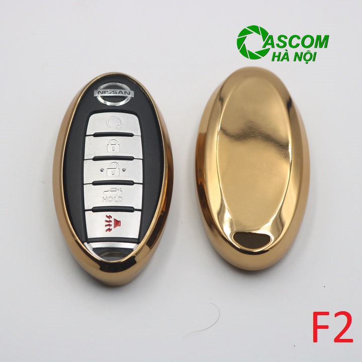 Ốp chìa khóa Nissan Ốp bảo vệ vỏ khóa thông minh Nissan Navara, Teana, Xtrail, Grand Livina, Sunny 3 nút -5 nút ( F2 )