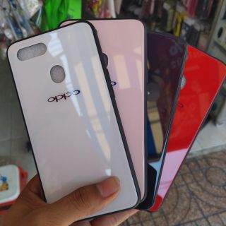 Ốp Lưng OPPO A7 Tráng Gương Màu Sắc Đơn Giản