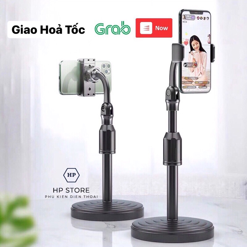 Giá đỡ điện thoại livestream, giá đỡ điện thoại để bàn, quay tiktok xoay 360 độ tiện dụng