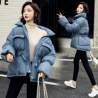 (ORDER) Áo phao dáng ngắn thắt nơ eo