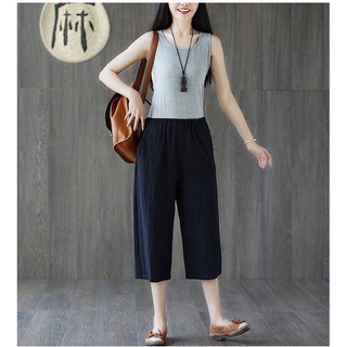 Quần Linen Lửng M.an.go