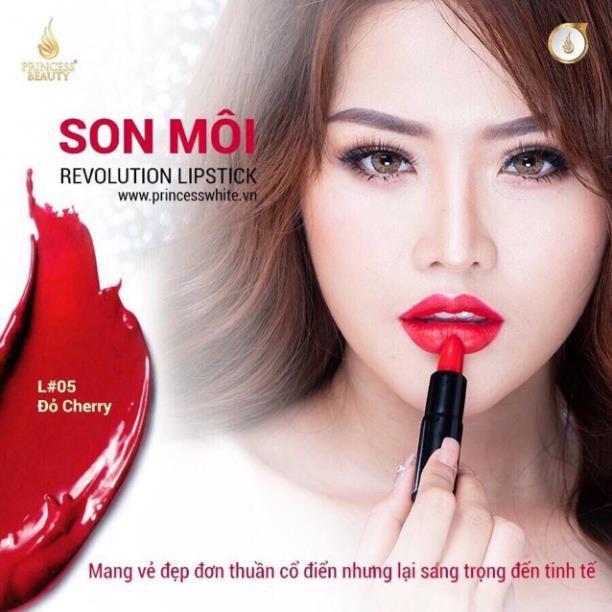 (GIÁ RẺ NHẤT) SON NHUNG CAO CẤP REVOLUTION LIPSTICK LUXURY PRINCESS WHITE