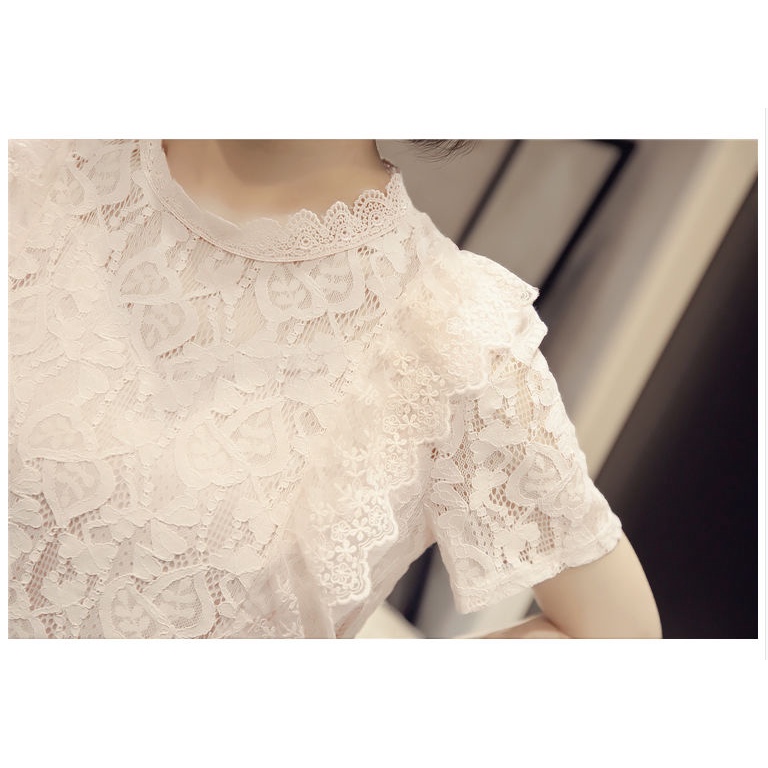 Áo sơ mi ngắn tay voan nữ thời trang mùa hè