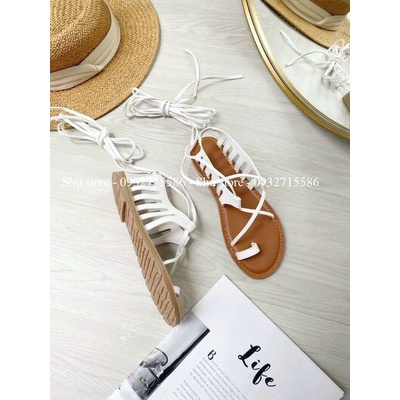 GIÀY SANDAL NỮ SHU STORE - SANDAL XỎ NGÓN NỮ THỜI TRANG DÂY CỘT CỔ CHÂN