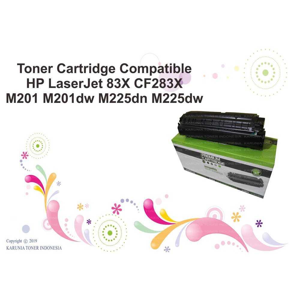 Hộp Mực In Laser Cho Hp Laserjet Pro M201 M201dw M225dn M225dw 83x Cf283a Cf283a