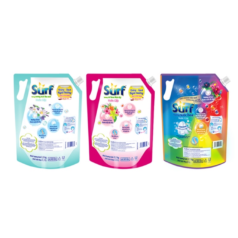 Nước giặt Hương Xả Vải Surf túi 2kg8