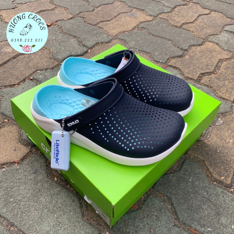 Dép sục Cross Literide Navy xanh ngọc cá tính cho nam nữ