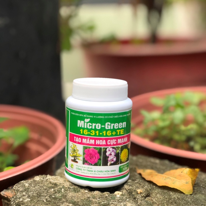 PHÂN NPK MICRO GREEN 16-31-16 TẠO MẦM RA HOA CỰC MẠNH-100g