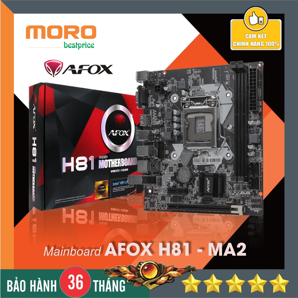 Bo mạch chủ - Mainboard AFOX H61|H81 - Hàng chính hãng - Bảo hành 36 tháng!