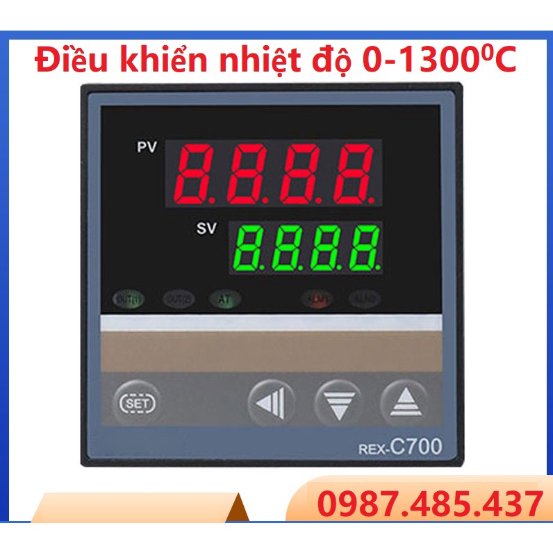 Điều khiển nhiệt độ 0-1300 Độ C REX-C100 C700 M*DA - đầu ra RELAY