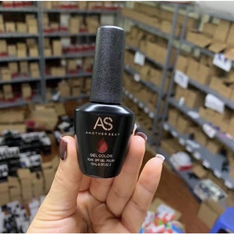 Sơn gel AS sơn móng tay gel màu nâu kem nâu trà sữa HOT HIT mã QZ