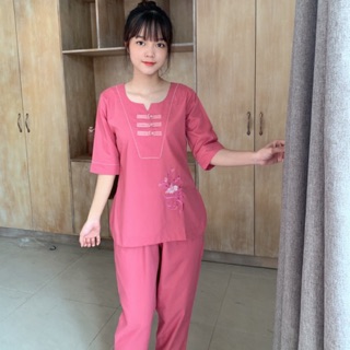 Đồ bộ đi chùa chất lượng , áo lam