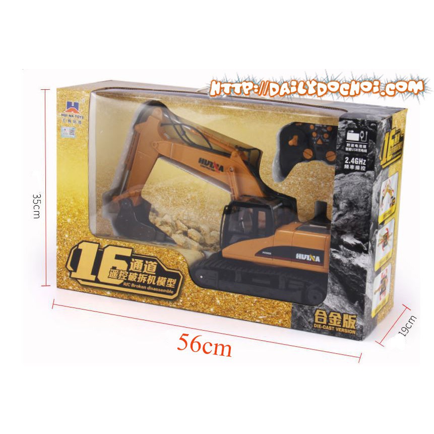 Máy đục hợp kim 16 kênh 2.4G tỉ lệ 1/14 chính hãng Huina 1560 tại RUBYRC