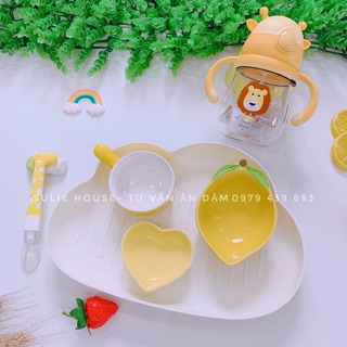 Bát sứ hoa quả nhỡ cho bé ăn dặm