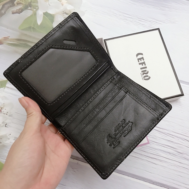 ⚡𝐇𝐀̀𝐍𝐆 𝐒𝐀̆̃𝐍⚡ Ví Nam Đứng Da Bò Cao Cấp, Ví Da Đứng Kiểu Mới, Đựng Các Giấy Tờ Khổ Lớn Có Hộp Sang Trọng Làm Quà Tặng