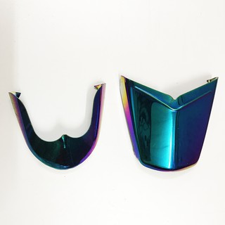 1 Bộ 2 chiếc ốp mũi dè Wave 50 100 110 phân khối màu titan 7 màu cực đẹp và đèn chắc - 3T Racing