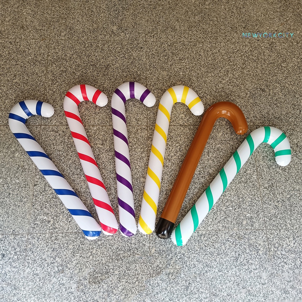 Bong Bóng PVC Dày Chống Nước Chống Rách Hình Kẹo Mút Giáng Sinh Trang Trí Nhà Cửa