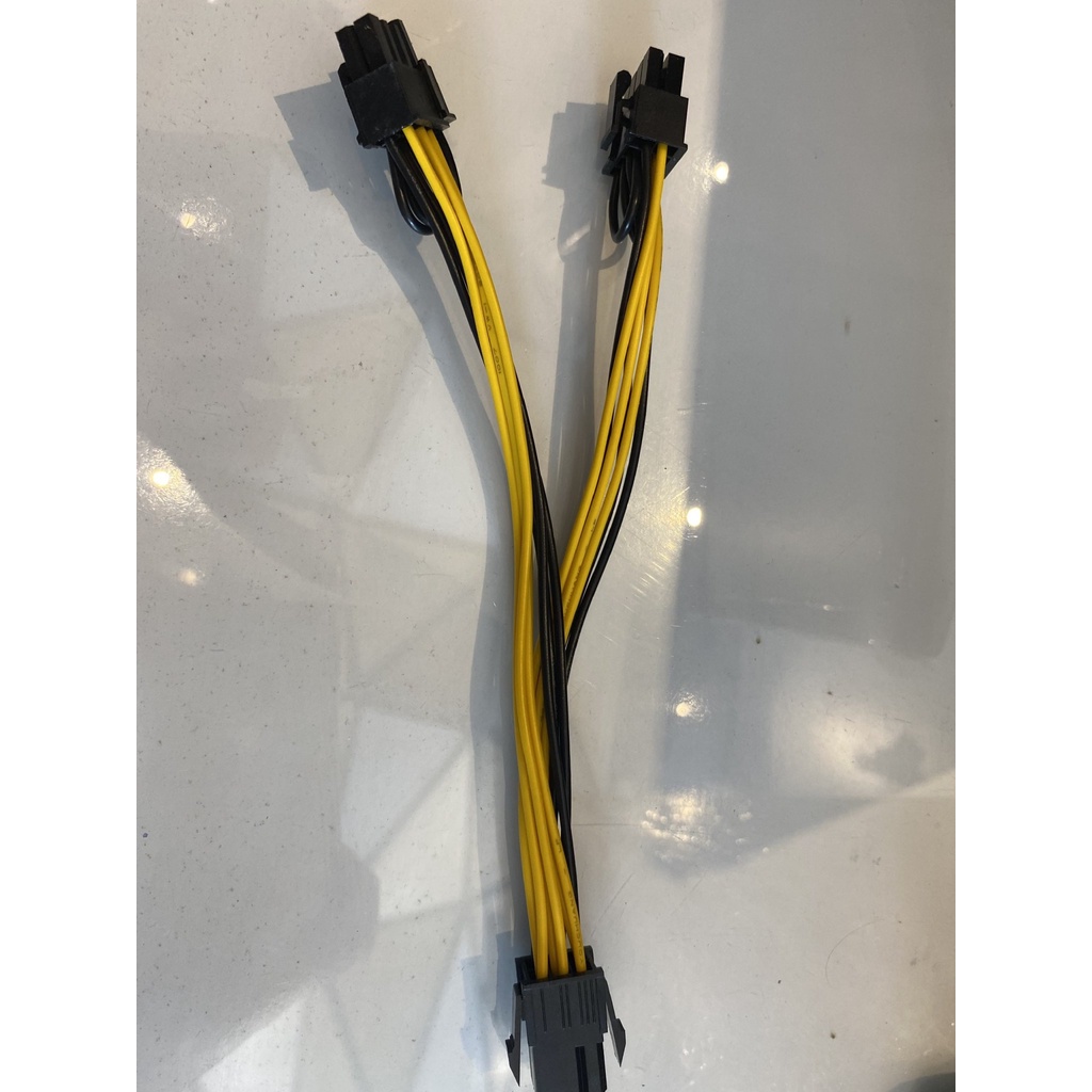 Dây cáp chia nguồn pc 1 ra 2 6pin 8pin giá rẻ