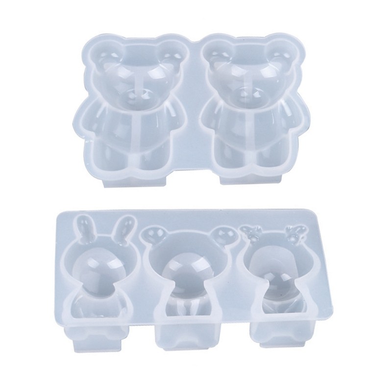 Khuôn Silicon làm đồ trang trí thủ công DIY hình gấu dễ thương