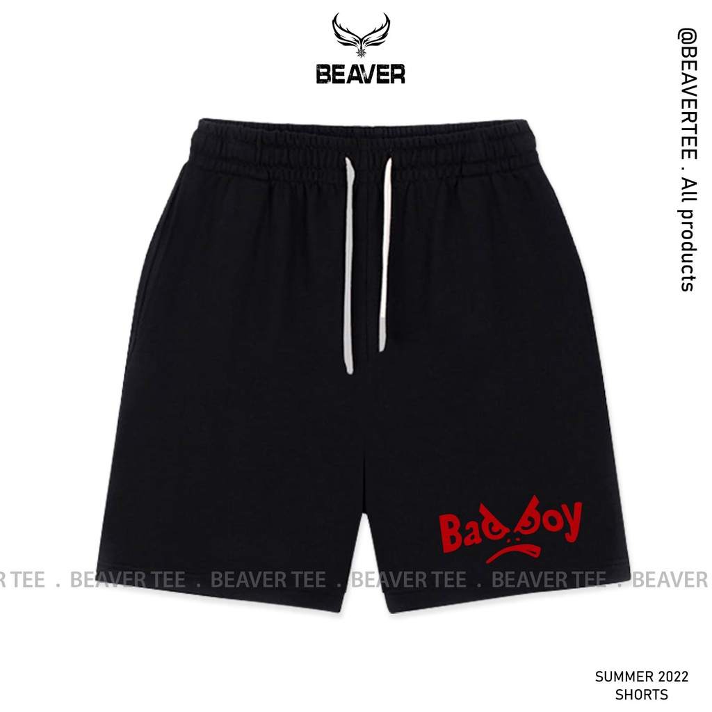 Áo thun,Quần short Beaver Tee "BadBoy" Local Brand tay lỡ form rộng nam nữ Unisex Freeship Extra