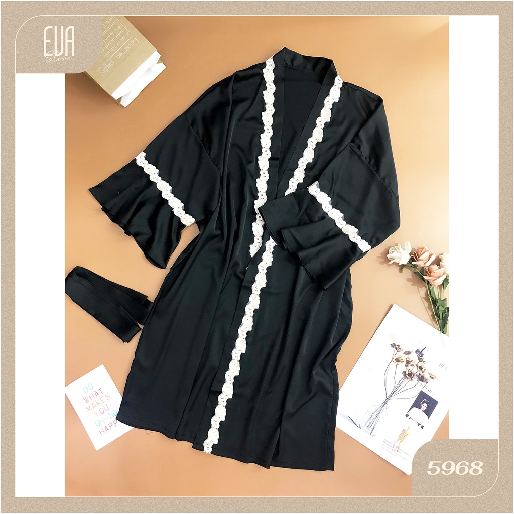 Áo choàng lụa viền ren mềm mại 5968 | BigBuy360 - bigbuy360.vn