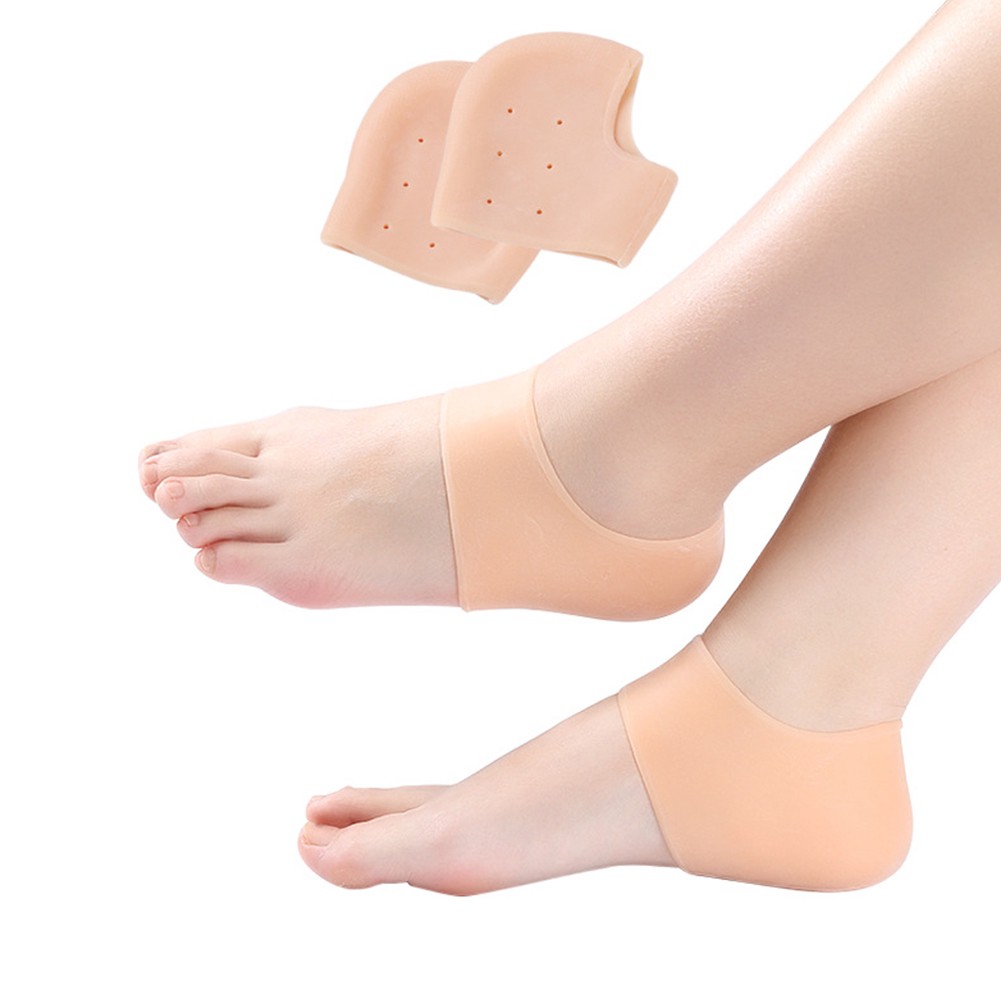 Vớ đeo gót chân silicon bảo vệ chân và tăng chiều cao