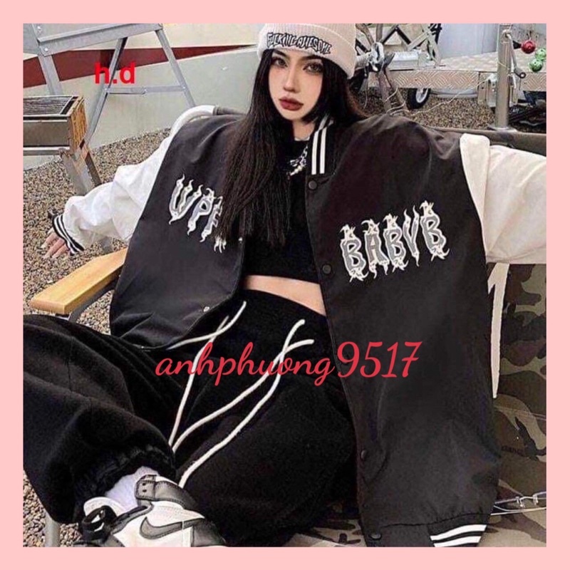 Áo khoác bomber Jacket nam nữ BaBy Hàng loại 1 cá tính Trend 2022 phong cách Hàn QuốcChất nỉ vs gió chống nắng