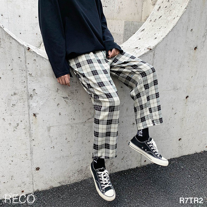 Quần vải nam nữ Hàn Quốc dáng rộng Trousers Loose R7TR2