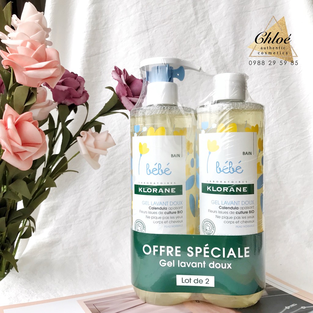 SET 2 SỮA TẮM GỘI CHO BÉ KLORANE