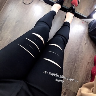 Quần kaki rách nhiều kiểu