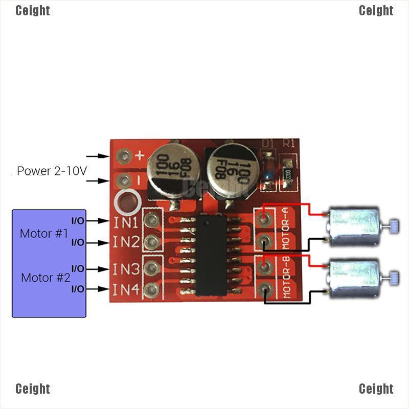 (Cei) Dual Channel DC Motor Driver Mini Module PWM Speed Control Beyond L298N  _cei