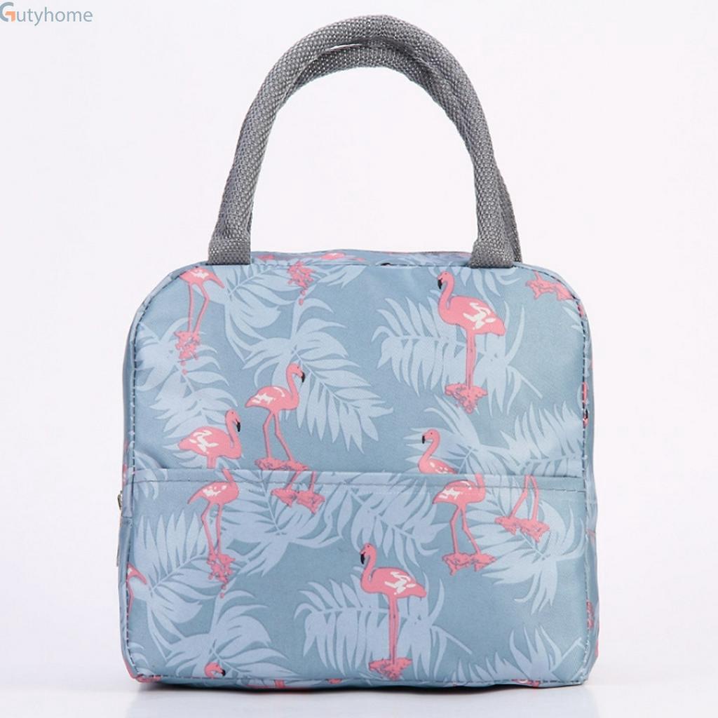 Túi giữ nhiệt đựng hộp cơm chống nước có quai xách tiện dụng (Giao màu ngẫu nhiên)