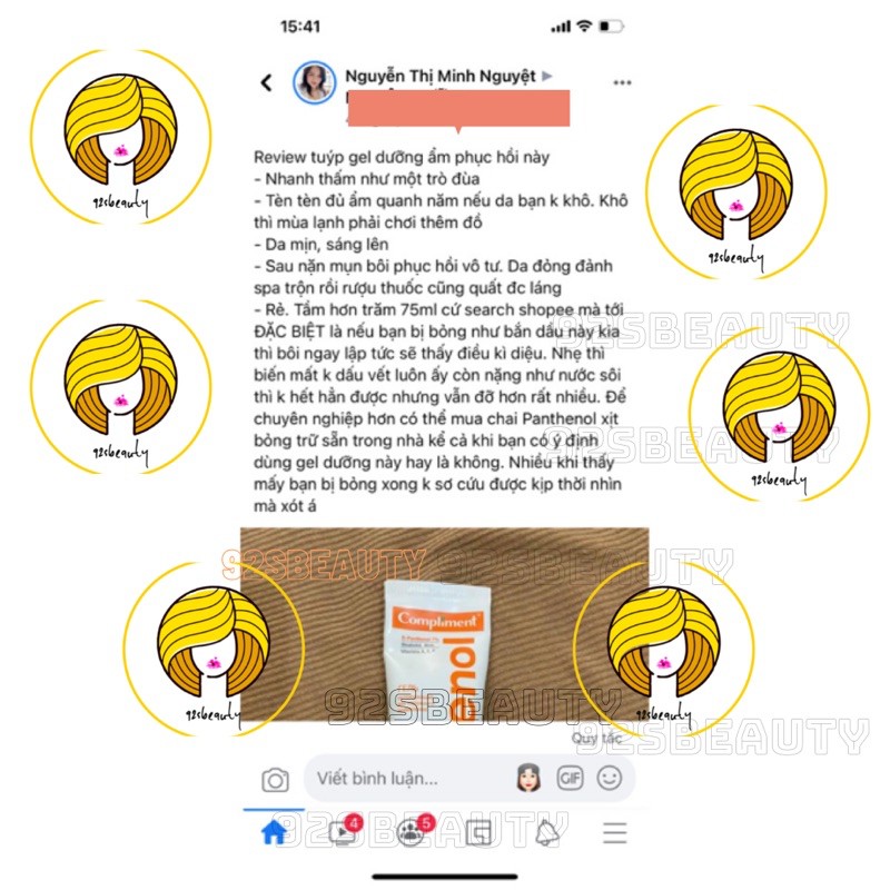 [Có bill] Gel dưỡng phục hồi da Compliment Cooling Gel 7% Panthenol (B5) Nga | BigBuy360 - bigbuy360.vn