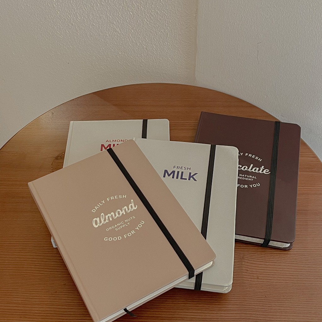 [HOT ITEM] Sổ tay grid Crabit - Milky Collection  - Ruột ô vuông chi chép, Bullet Journal - Chocolate