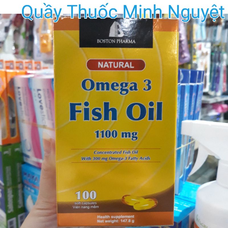 Viên dầu cá omega 3 - boston pharma - 1100mg - 100 viên - ảnh sản phẩm 1
