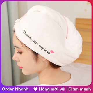 Khăn quấn ủ khô tóc siêu thần thánh MỚI NHẤT loại 1
