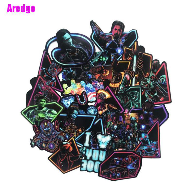 MARVEL Set 100 Miếng Dán Tường Trang Trí Hình Siêu Anh Hùng