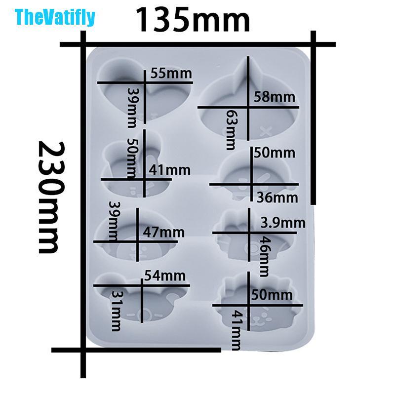 Khuôn Làm Bánh / Xà Phòng Bằng Silicon Hình Hoạt Hình Dễ Thương Diy